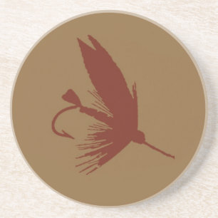 Kein Leben ohne Fischen Sandstein Untersetzer