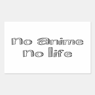 kein Leben Rechteckiger Aufkleber