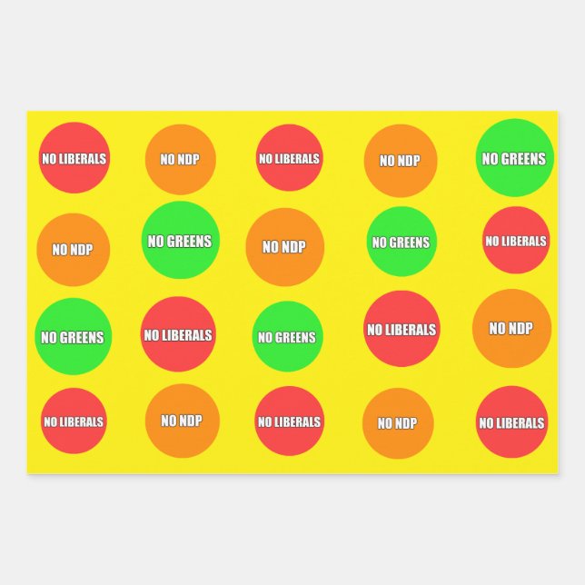 kein liberales Nippel Geschenkpapier Set (Vorderseite 2)