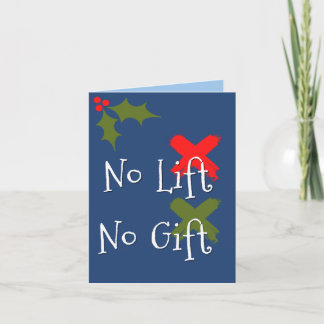 Kein Lift Kein Geschenk Fitnessstudio CrossFit Wei Karte
