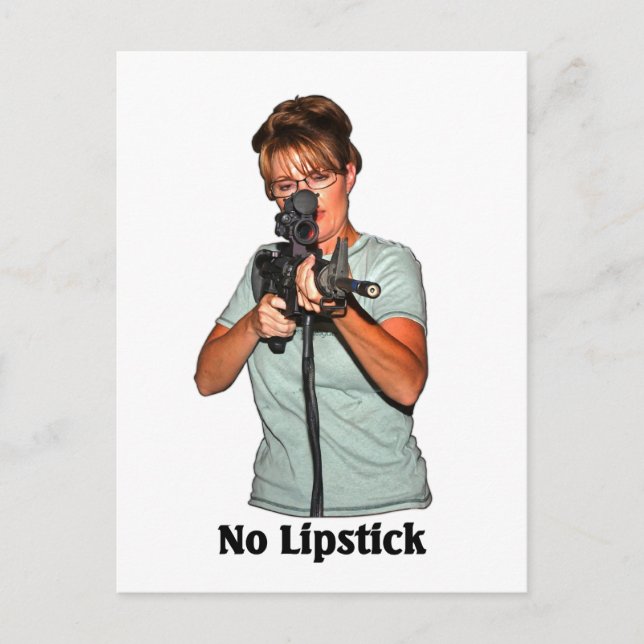 Kein Lipstick Postkarte (Vorderseite)