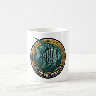 Kein Luft-Unterwasser-Engelfisch-Bullauge Kaffeetasse