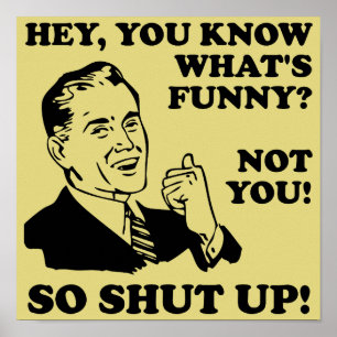 Kein lustiges Plakatzeichen abonnieren Poster