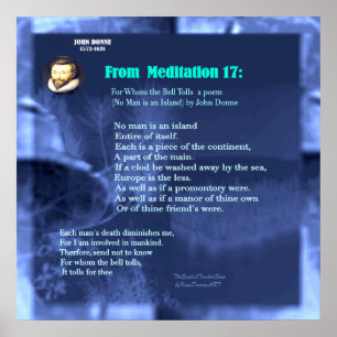 Kein Mann ist eine Insel Poster