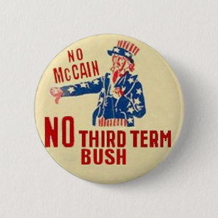 Kein McCain Knopf Button