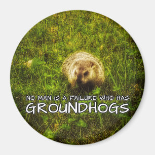 Kein Mensch ist ein Fehler, der einen Groundhogs-M Magnet