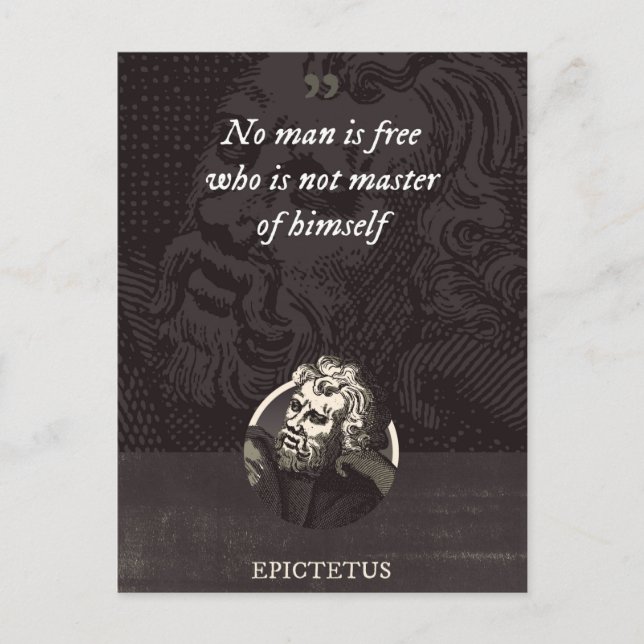 Kein Mensch ist frei, der kein Herr von sich selbs Postkarte (Vorderseite)