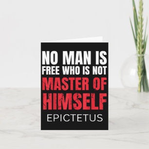 Kein Mensch ist frei, der nicht Marcus Aurelius St Karte