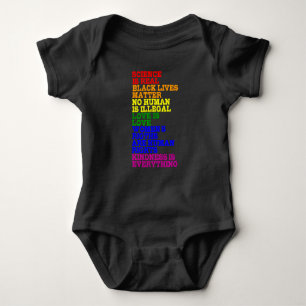 KEIN MENSCH IST ILLEGAL LGBT Pride Month LGBTQ Rai Baby Strampler