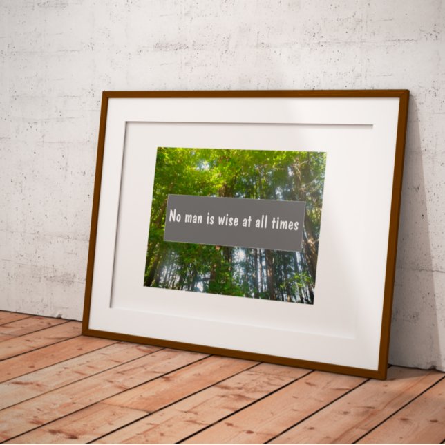 Kein Mensch ist immer weise Poster (Von Creator hochgeladen)