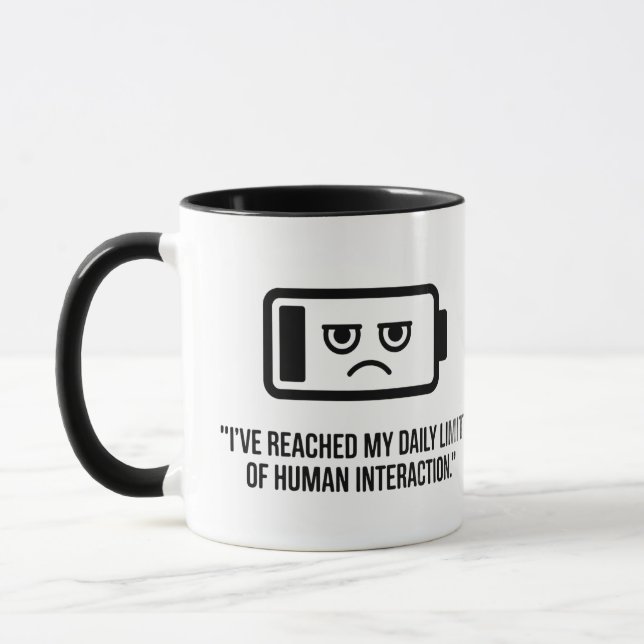 Kein Mensch mehr heute Tasse (Links)