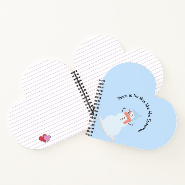 Kein Mensch wie der Schneemann Notizbuch (Innenseite)