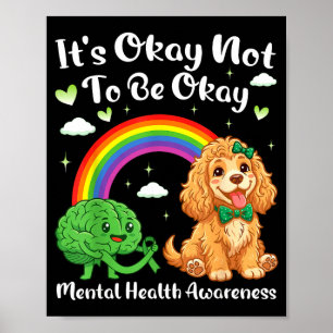 Kein Mental-Health-Awareness-Cocker-Spaniel zu sei Poster