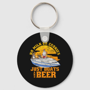 Kein Milch Oder Kekse Nur Boote Und Bier Weihnacht Schlüsselanhänger