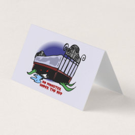 Kein Monster unter der Bed-Klassenzimmer-Austausch Visitenkarten