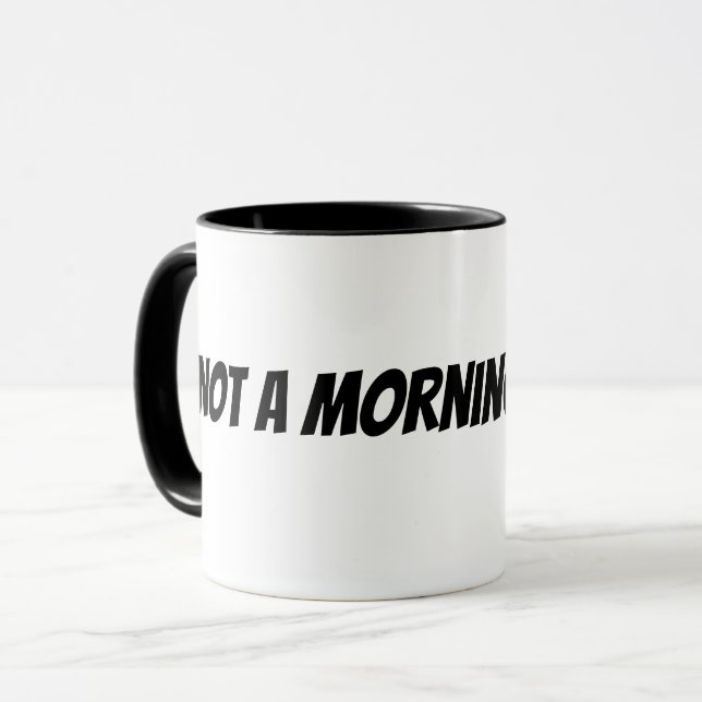 kein Morgenmensch Tasse (Vorderseite Links)