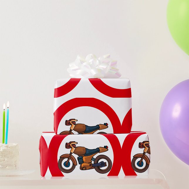 Kein Motorrad-Straßenzeichen Geschenkpapier (Von Creator hochgeladen)