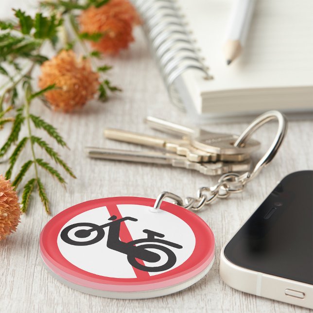 Kein Motorradzeichen Schlüsselanhänger (Von Creator hochgeladen)