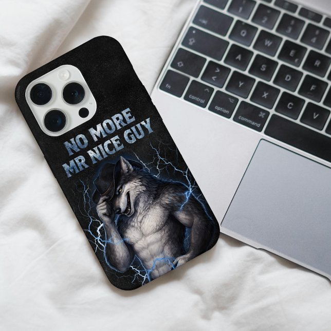 Kein Mr Nice Guy mehr Lustiger Alpha-Wolf-Meme Geh iPhone Hülle (Von Creator hochgeladen)