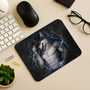 Kein Mr Nice Guy mehr Lustiger Alpha-Wolf-Meme Geh Mousepad