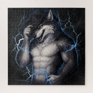 Kein Mr Nice Guy mehr Lustiges Alpha Wolf Meme Geh Puzzle