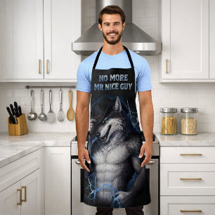 Kein Mr Nice Guy mehr Lustiges Alpha Wolf Meme Geh Schürze