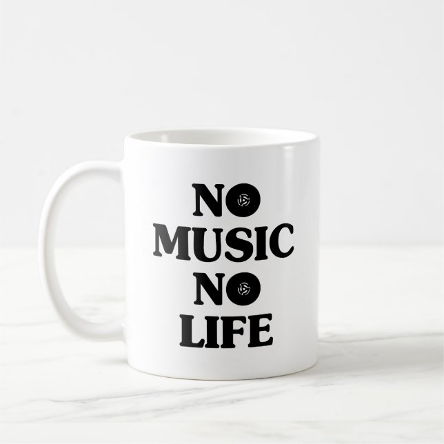 KEIN MUSIKKEIN LEBEN KAFFEETASSE (Links)