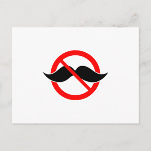 KEIN MUSTACHE - ANTIMUSTACHE - SCHATTEN SIE, DASS  POSTKARTE