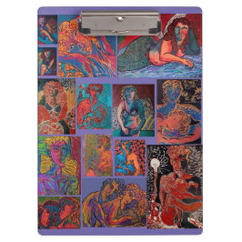 Kein Naughty Bit! Collage Clipboard Klemmbrett