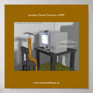 Kein neues Nail Funny PC Poster von Rick London