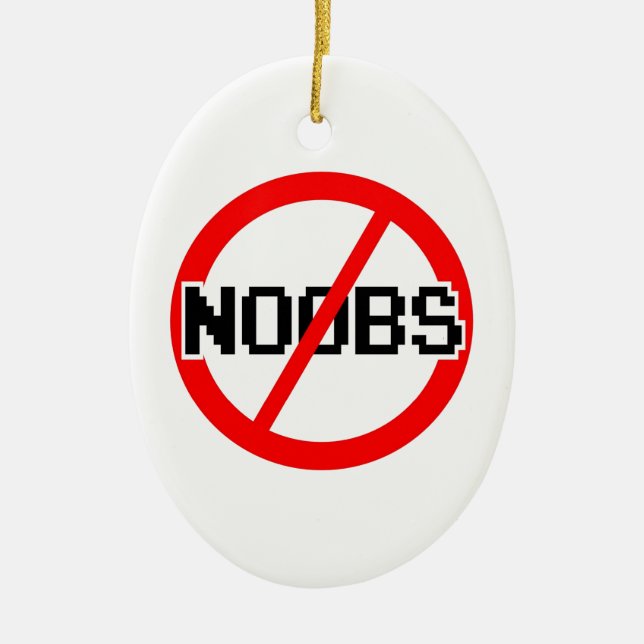 KEIN NOOBS - Affe des Aussenseiters/hacker/pc/code Keramikornament (Vorne)