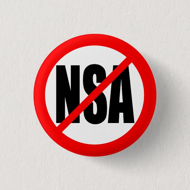 "KEIN NSA " BUTTON (Vorderseite)