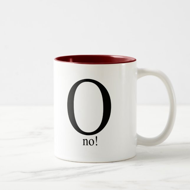 Kein O Zweifarbige Tasse (Rechts)