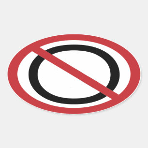 Kein Obama-Aufkleber Ovaler Aufkleber