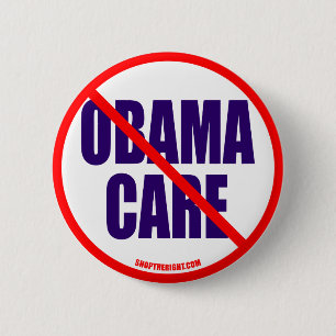 Kein Obama-Sorgfaltknopf Button