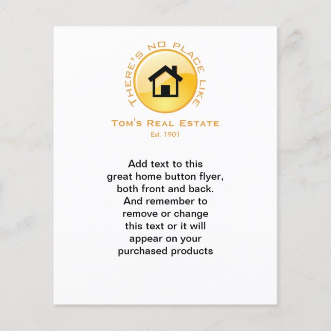 Kein Ort wie Zuhause Flyer (Vorne)