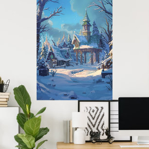 Kein Ort wie Zuhause im Schnee Poster