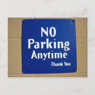 Kein Parkplatz Vielen Dank Postkarte
