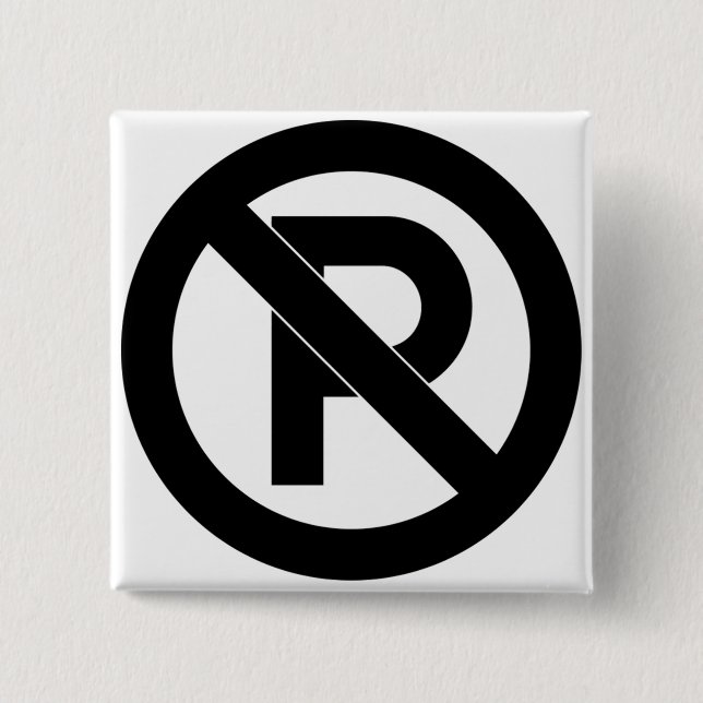 kein Parksymbol Button (Vorderseite)