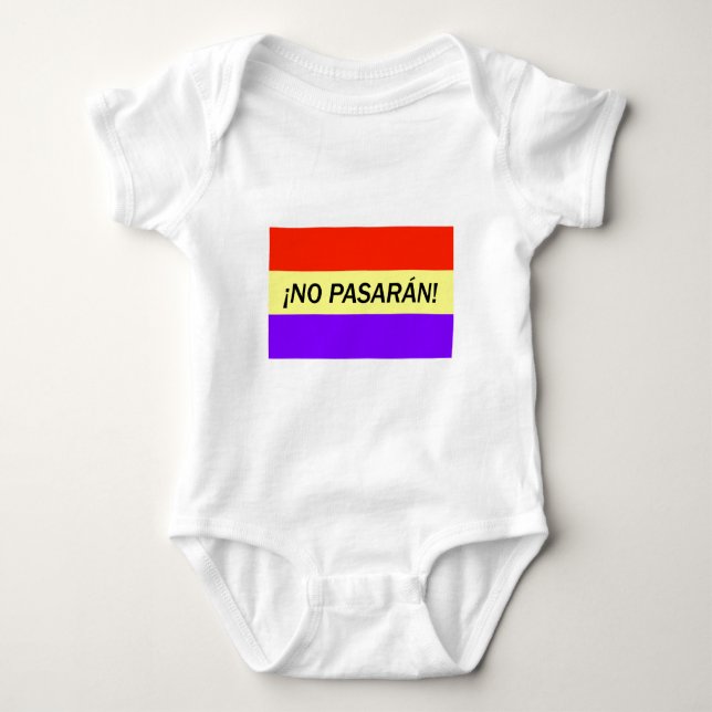 ¡ Kein pasarán! Baby Strampler (Vorderseite)