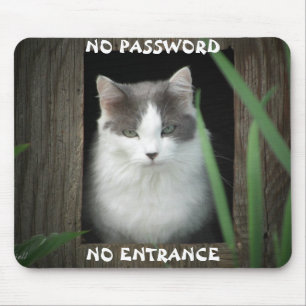 Kein Passwort kein Eingang Mousepad
