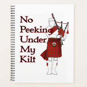 Kein Peeking unter meinem Kilt Funny Scottish Planer