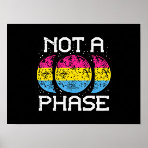 Kein phänomenaler Pansexual Moon Funny Pan Prilag Poster