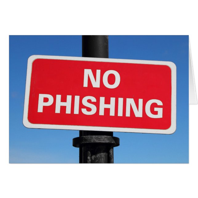 Kein Phishing-Zeichen (Vorderseite (Horizontal))