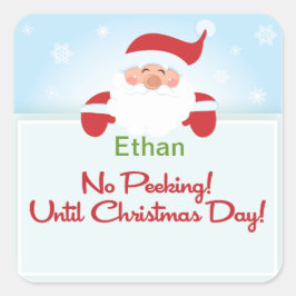 Kein Pinkeln bis Weihnachten Weihnachtsgeschenk Ta Quadratischer Aufkleber