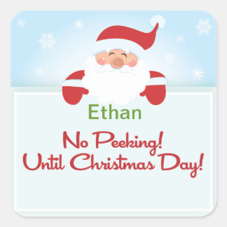 Kein Pinkeln bis Weihnachten Weihnachtsgeschenk Ta Quadratischer Aufkleber