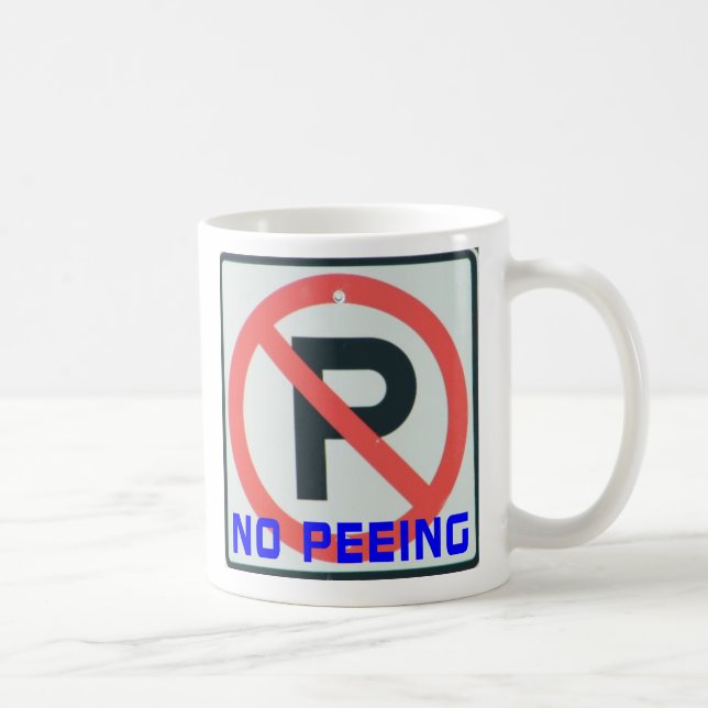 Kein Pinkeln Kaffeetasse (Rechts)