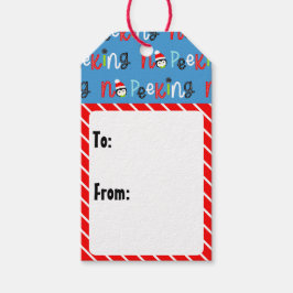 Kein Pinkeln Niedlicher Whimsikkids Weihnachten Geschenkanhänger