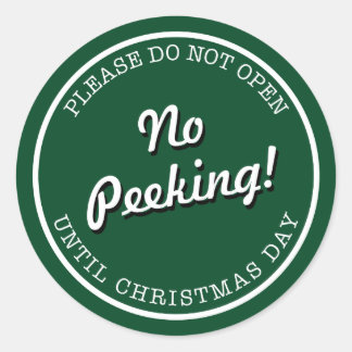 Kein Pinkeln! Weihnachtsaufkleber Runder Aufkleber