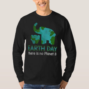 Kein Planet Elephant Nature Climate Protect Hour D T-Shirt